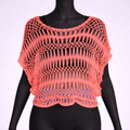 Beach Vibe Pink Jaali Top