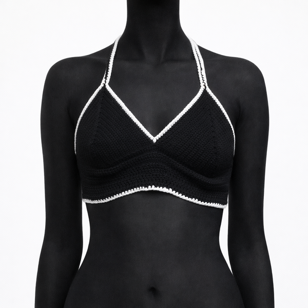 Hot black bralet